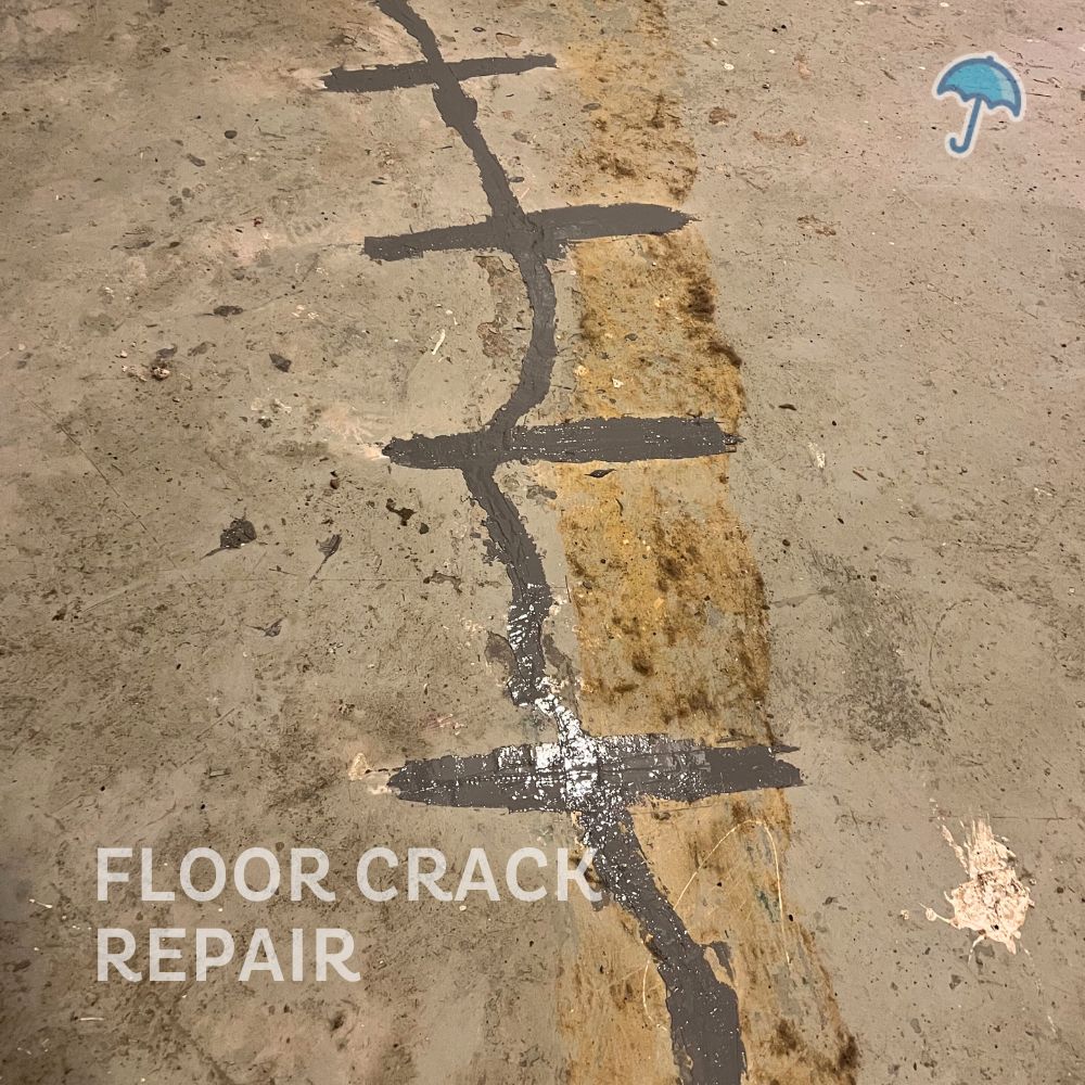 Basement Floor Crack Repair