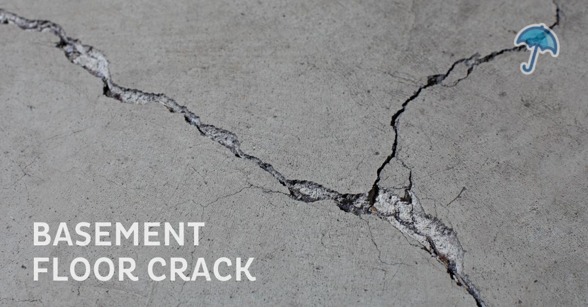 Basement floor crack